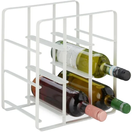 3-Tier Wine Bar Table: Small Liquor Bottle Holder with 8-Bottle Wine Rack