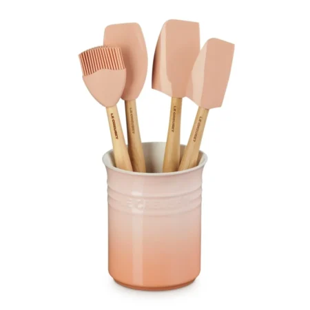 Le Creuset Craft Series 5-Piece Utensil Set With Crock | Peche